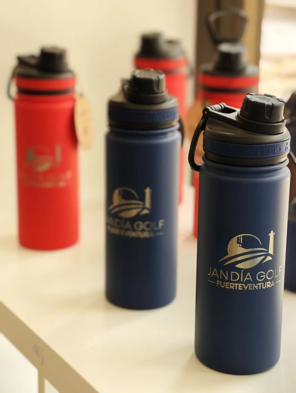 Bottles bearing the Jandía Golf brand